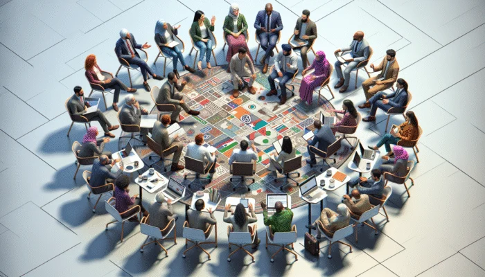 A lively forum with users discussing travel experiences and challenges, fostering a sense of community connection.