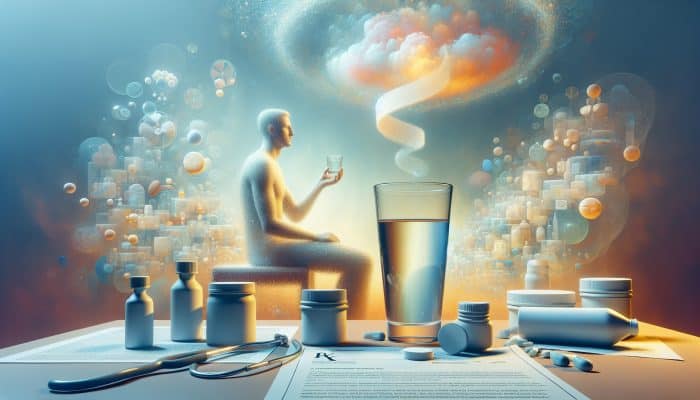 A patient in Seaham fasting, with water and medications, preparing for a liver blood test.