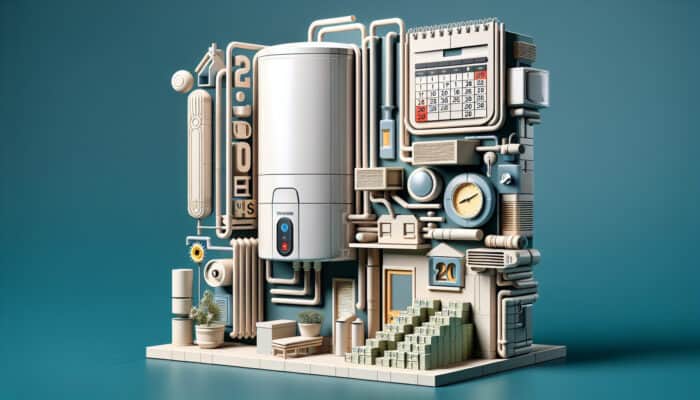 A modern tankless water heater in a North Vancouver home, symbolizing 20 years of longevity and savings.