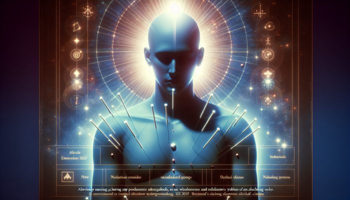 A tranquil individual receiving acupuncture, symbolising relief from alcohol cravings and holistic recovery.